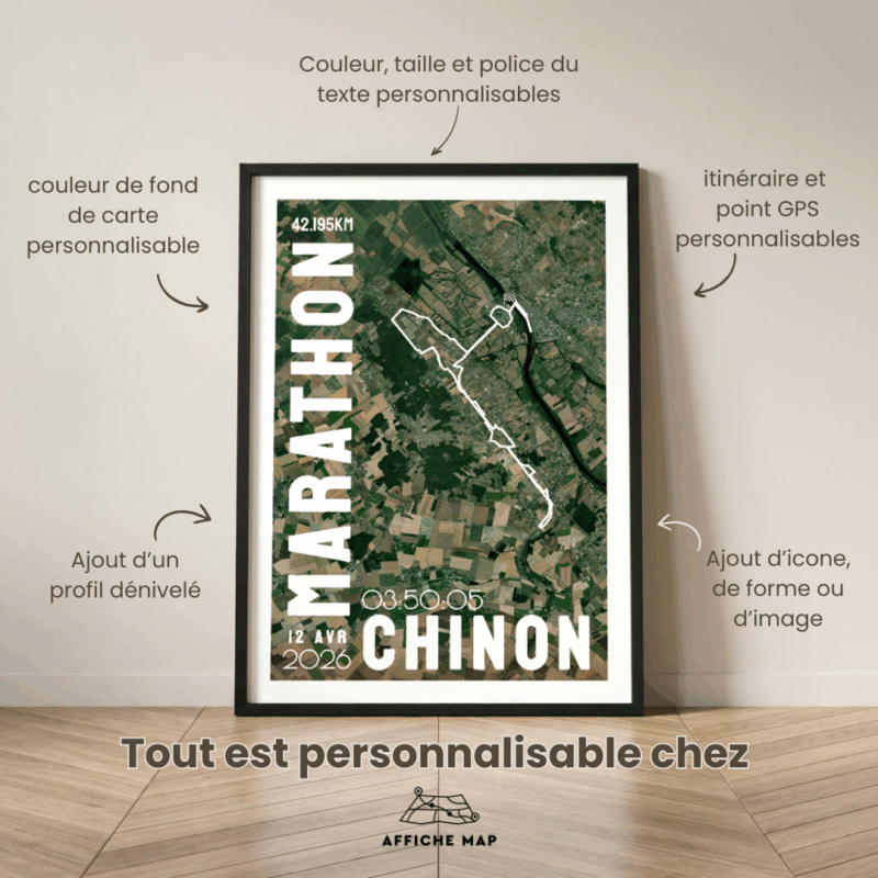 AFSRU0010-2026_Cadre Noir_42.195km_Affiche Marathon Chinon Affiche carte marathon Chinon