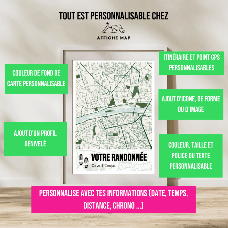 Affiche Randonnée - Votre randonnée personnalisée