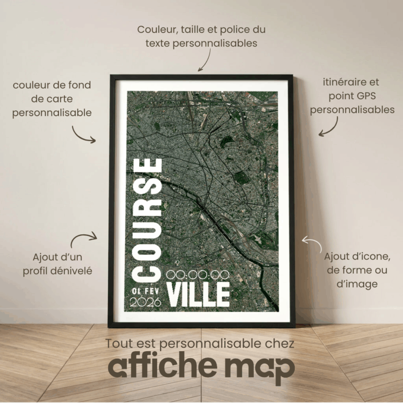 Affiche Running - Votre course a pied personnalisée