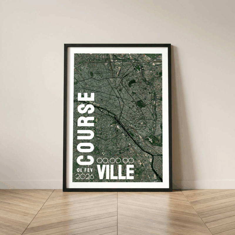 Affiche Running - Votre course a pied personnalisée