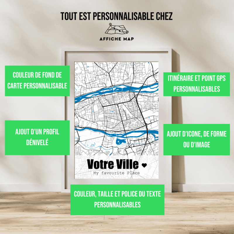 Affiche Lieux - Votre ville