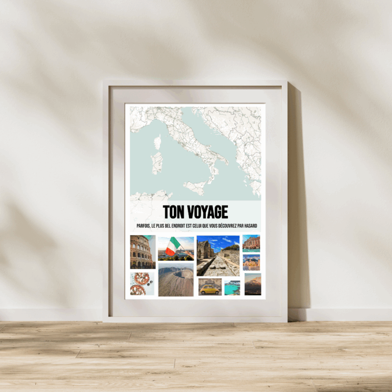 Affiche Voyage et Road Trip personnalisée