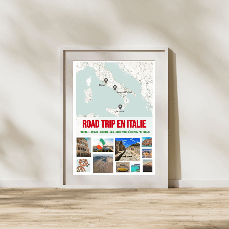 Affiche Voyage et Road Trip personnalisée