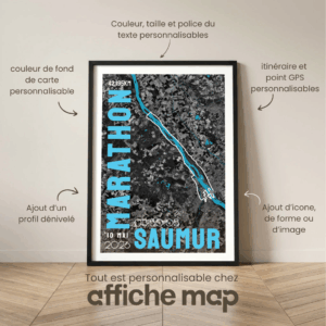AF8056~1 Affiche carte Saumur Marathon