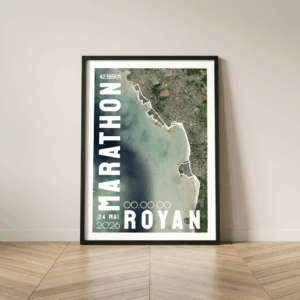 Affiche carte marathon de Royan