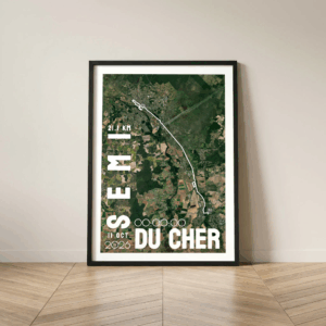 AFSRU00024b_Cadre Noir_21.1km_Mockup_Affiche SemiMarathon du Cher Affiche carte semi-marathon du Cher Bourges Vierzon