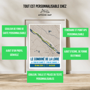 Affiche carte le combiné de la loire saumur 2024