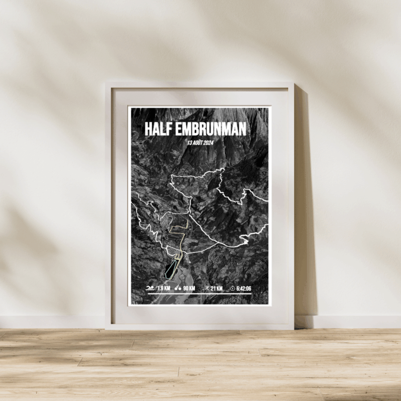 Affiche carte Triathlon Half EmbrunMan