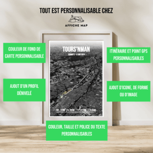 Affiche Triathlon Tours'n man - Format L