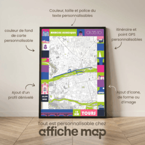 AF601D~1 Affiche carte 10km marche nordique de Tours