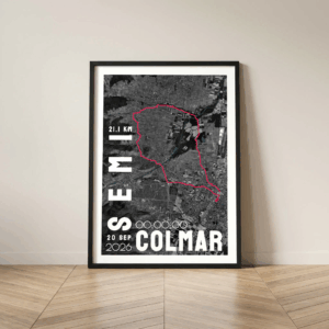 AFSRU00029b_Cadre Noir_42.195km_Mockup_Affiche Noir&Rouge Marathon Colmar Affiche carte semi-marathon de Colmar