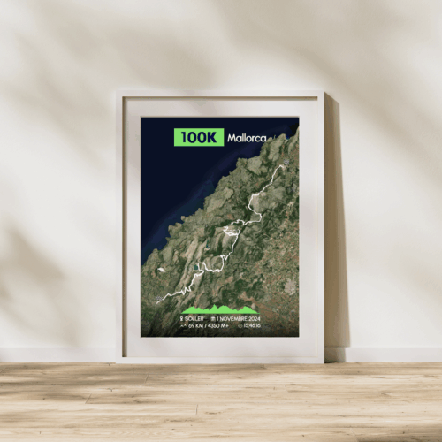 Affiche carte 100K Mallorca