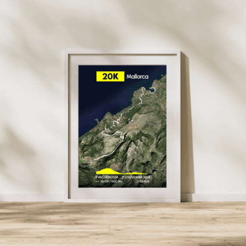 Affiche carte 20K Mallorca