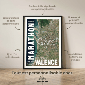 AFSRU0039_Cadre Noir_42.195km_MockupAvecTexte_Affiche Marathon Valence Affiche carte Marathon de Valence