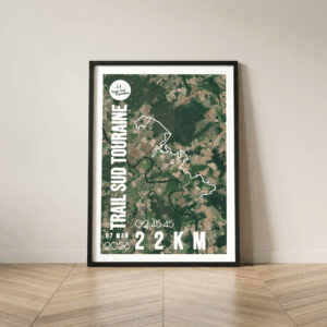 AFSTR001b-2026_22km_Mockup_Cadre Noir Affiche carte trail sud Touraine 22km