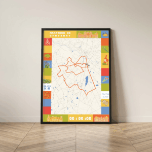 AFSRU0007c-2026_Cadre Noir_42.195km_Mockup_Affiche Marathon Cheverny Affiche carte Marathon Cheverny