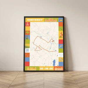 AFSRU0007e-2026_Cadre Noir_10km_Mockup_Affiche 10km Cheverny Affiche carte 10km Cheverny
