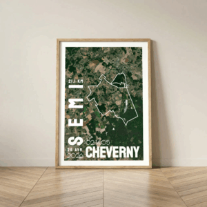 AFSTR0007b Satellite_Cadre Bois_21km_Mockup_Affiche Semi Marathon Cheverny Affiche satellite carte semi marathon Cheverny