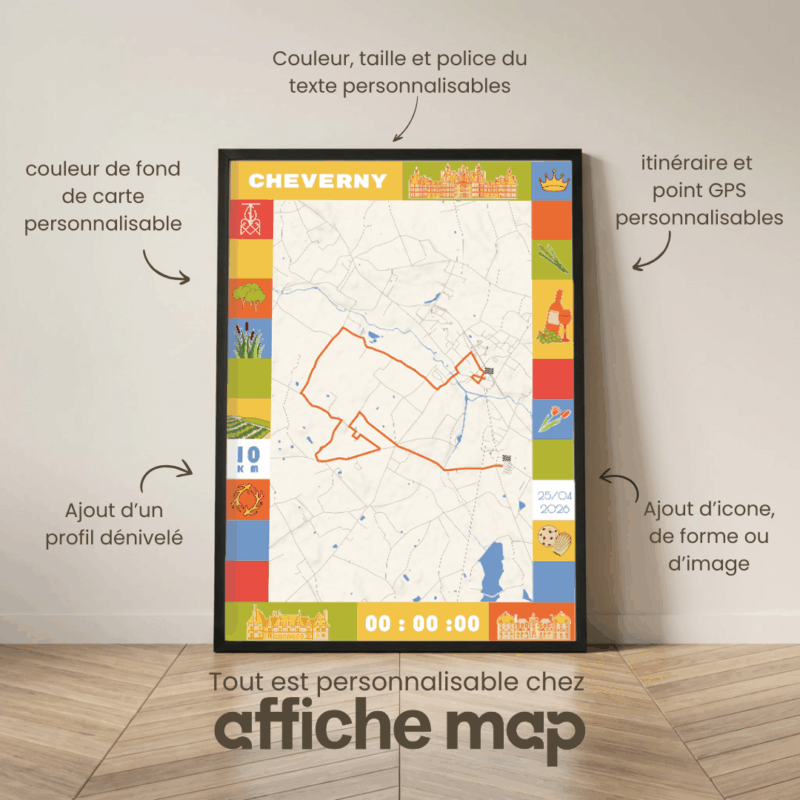 AFSTR0007e_Cadre Noir_10km_MockupAvecTexte_Affiche 10km Cheverny Affiche carte 10km Cheverny