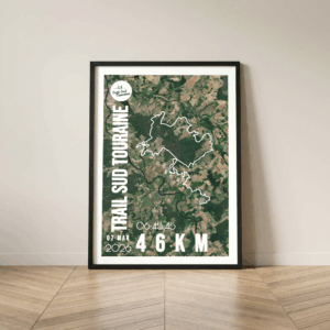 AFSTR001b-2026_46km_Mockup_Cadre Noir Affiche carte trail sud Touraine 46km