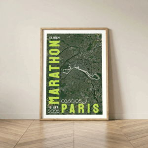 AFSRU0006-2026_Mockup Cadre Bois Affiche carte marathon Paris