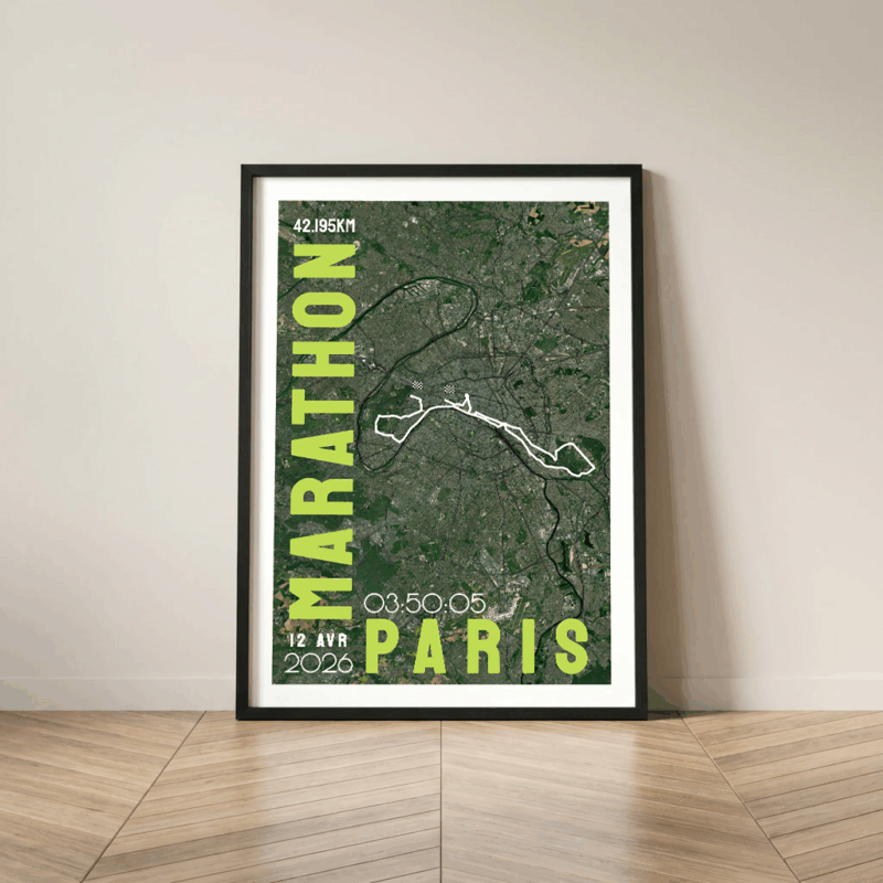 AFSRU0006-2026_Mockup Cadre Noir Affiche carte marathon Paris