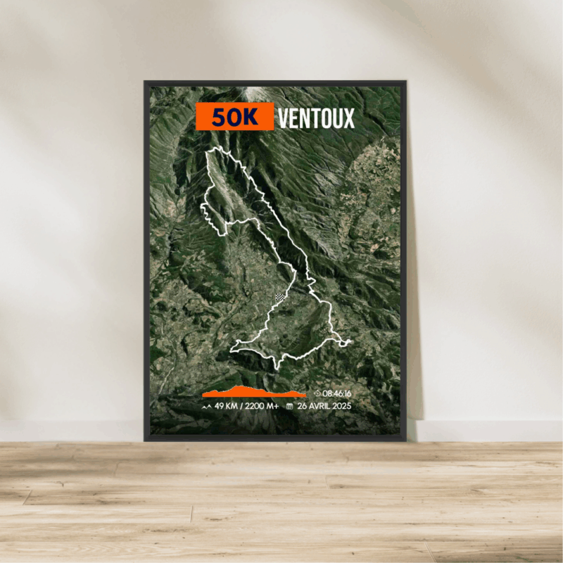 AFSTR0015c_Cadre Noir_49km_Grand Raid Ventoux 50K Affiche carte 50K Ventoux