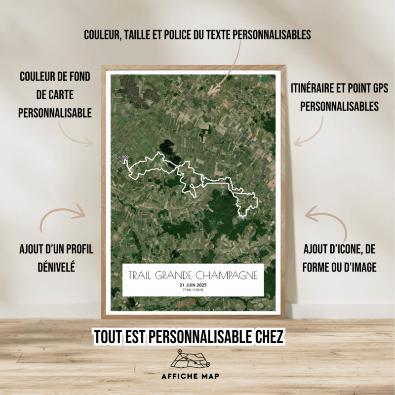 Affiche Satellite Trail Grande Champagne 27km