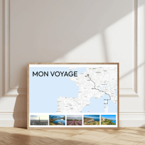 Affiche Carte Mon Voyage En Europe