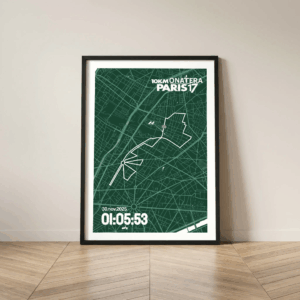 Affiche Carte Onatera 10km Paris17