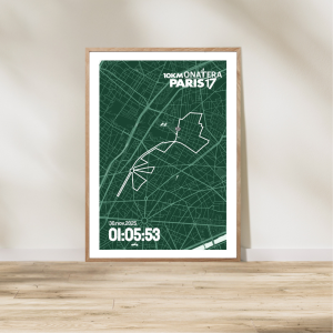 Affiche Carte Onatera 10km Paris17