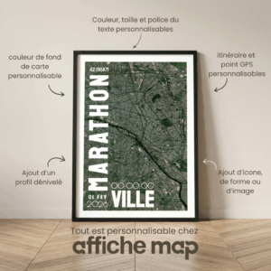 Affiche Running - Mon Marathon