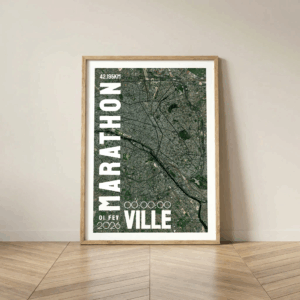 Affiche Running - Mon Marathon