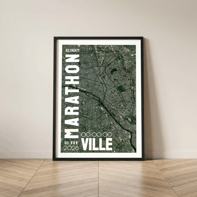 Affiche Running - Mon Marathon