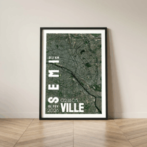 Affiche Running - Mon semi-marathon